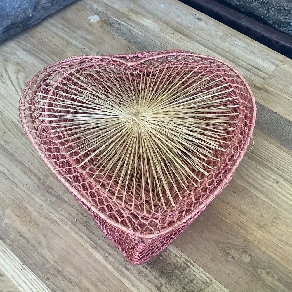 For the Love of Valentine’s Day Vintage Heart Shaped Nesting Baskets String Art